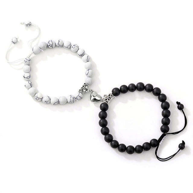 Amari – Bracelet Couple avec Perles Symboliques