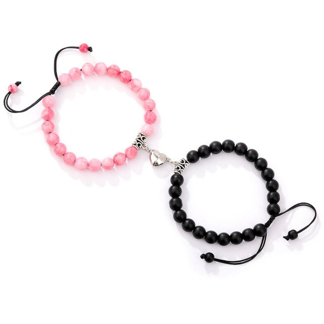 Amari – Bracelet Couple avec Perles Symboliques