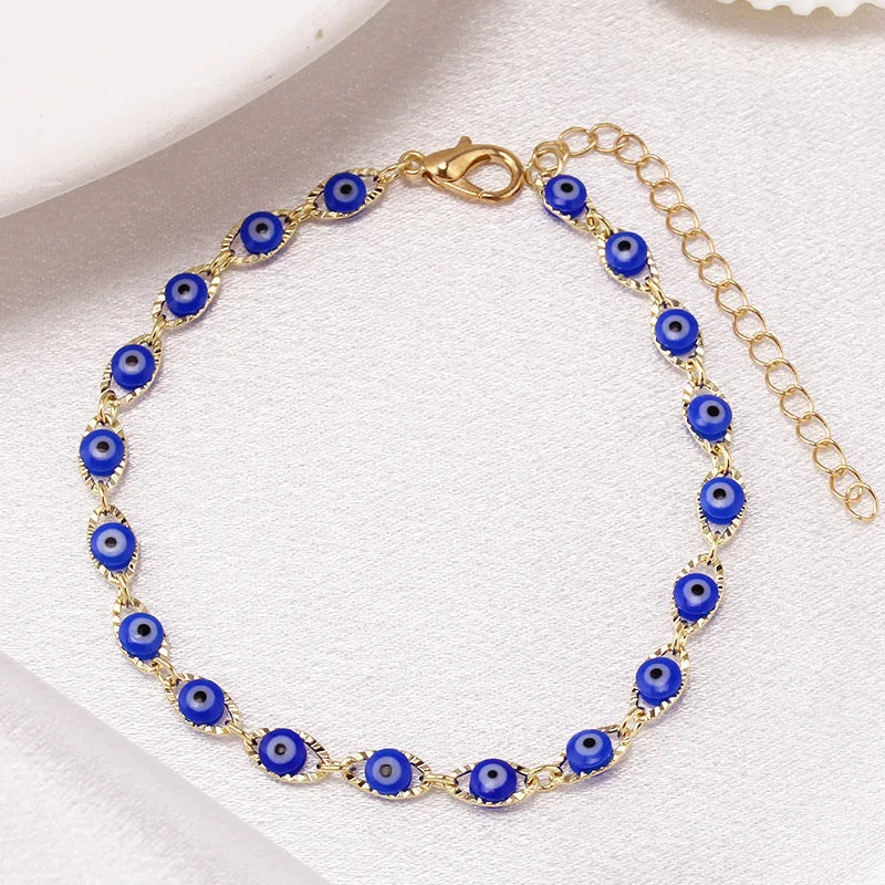 Zaya – Bracelet Bohème avec Œil Bleu Protecteur