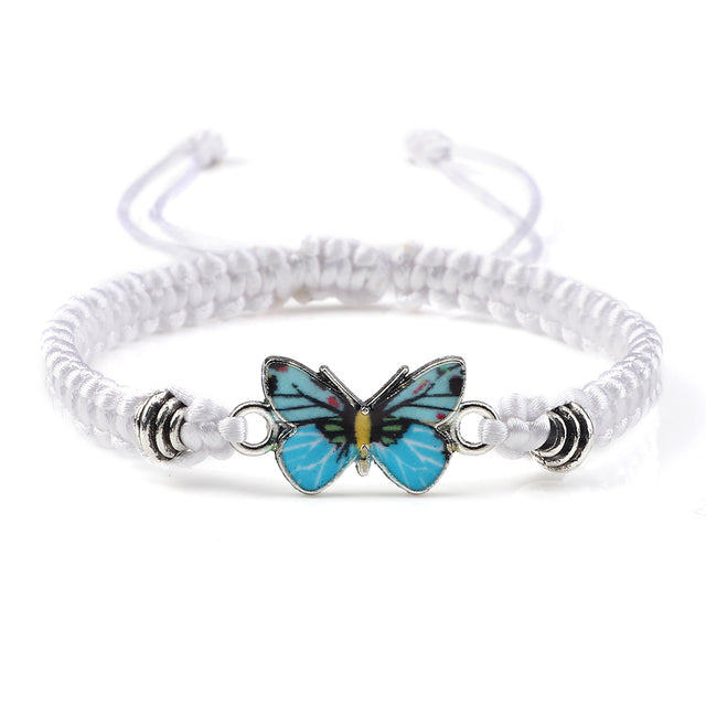 Elvina – Bracelet Papillon Bleu