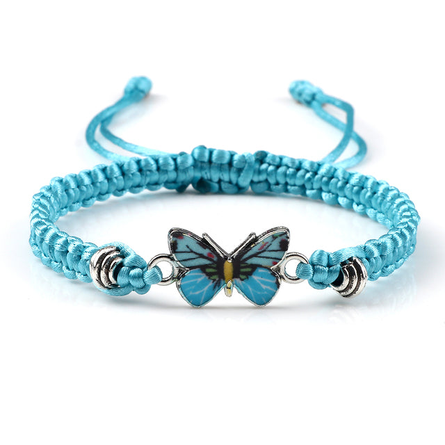 Elvina – Bracelet Papillon Bleu