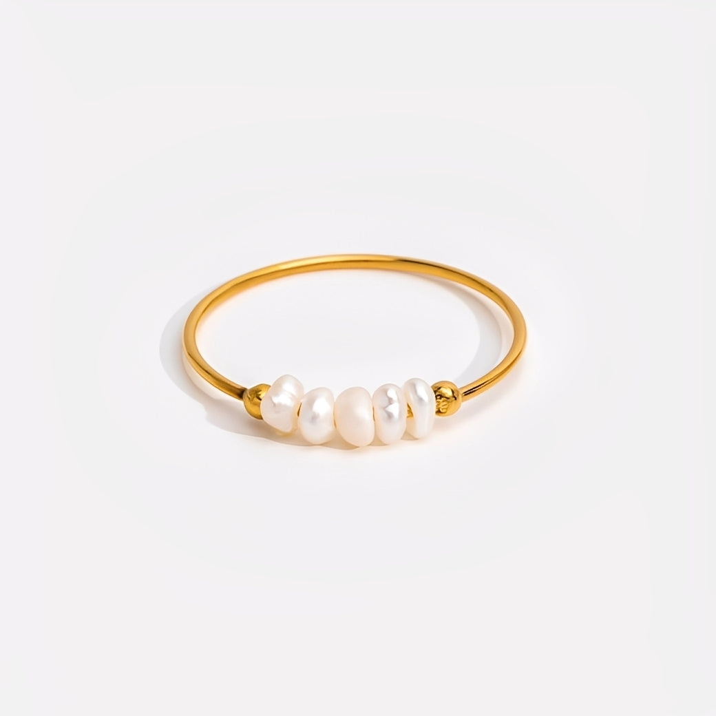Maelia – Bague Classique à Perle d’Eau Douce