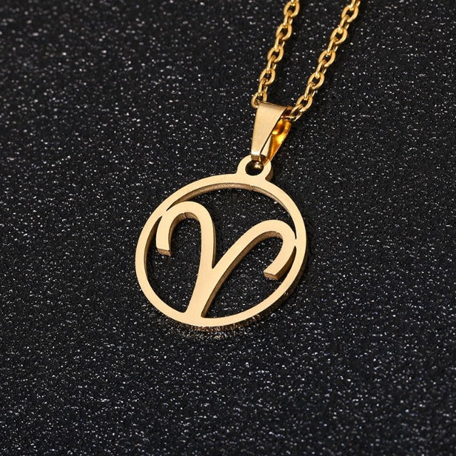 Astra – Collier Zodiaque avec Pendentif 12 Constellations