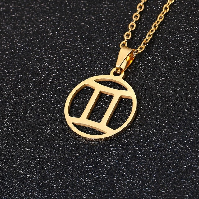 Astra – Collier Zodiaque avec Pendentif 12 Constellations
