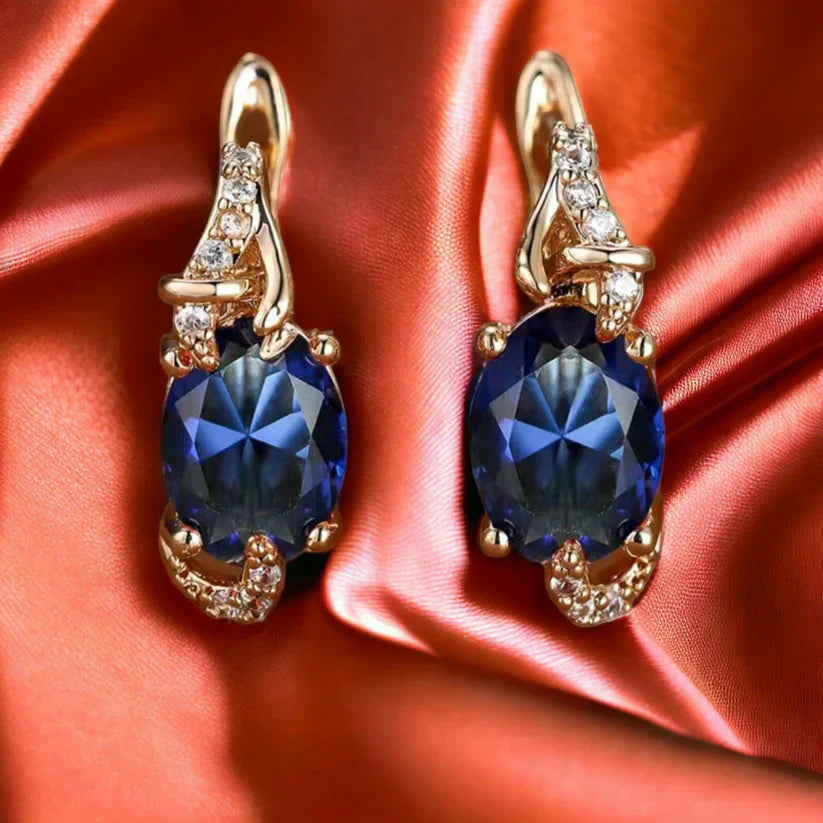 Rania – Boucles d’Oreilles Dorées Nuit Royale