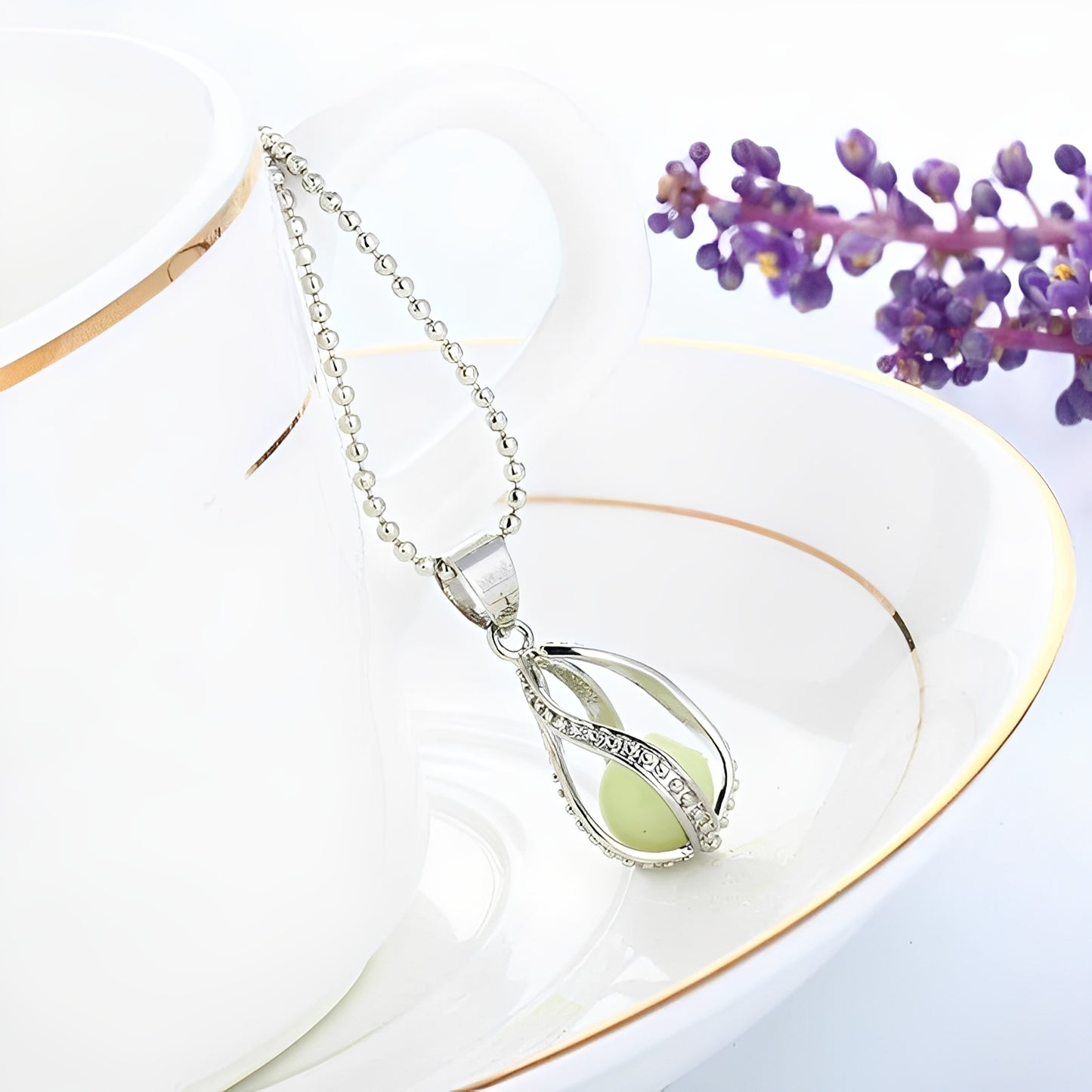 Arielle – Collier Goutte Lumineuse de Sirène