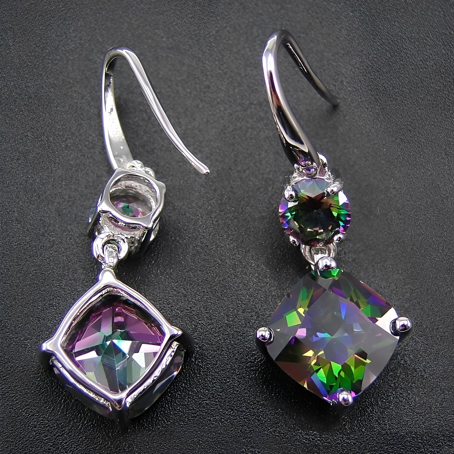 Cassandre – Boucles en Topaze Mystique