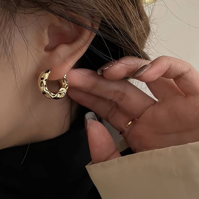 Boucles d'oreilles en forme de tonneau - Boucles d'oreilles délicates