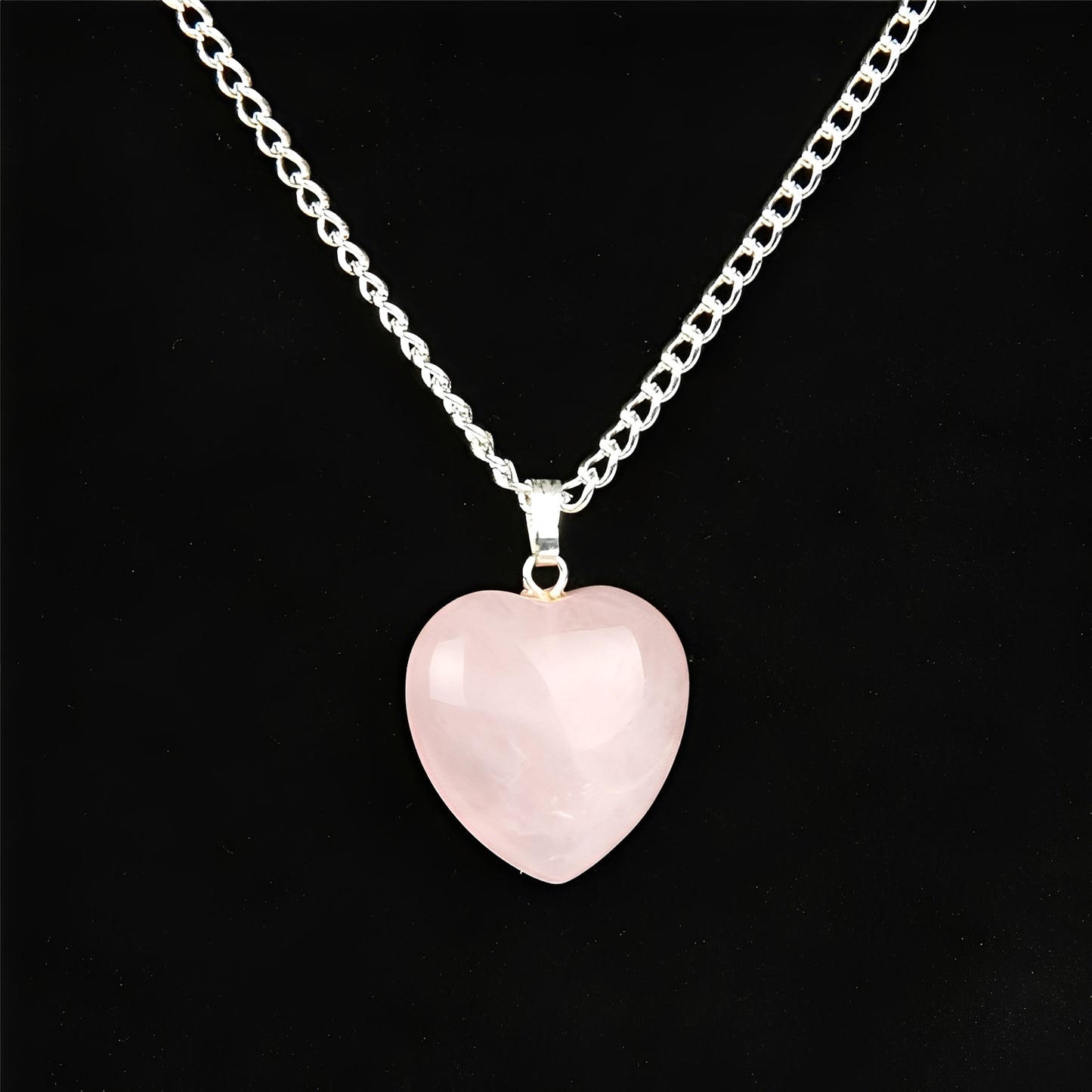 Alma – Collier Cœur en Cristal Naturel