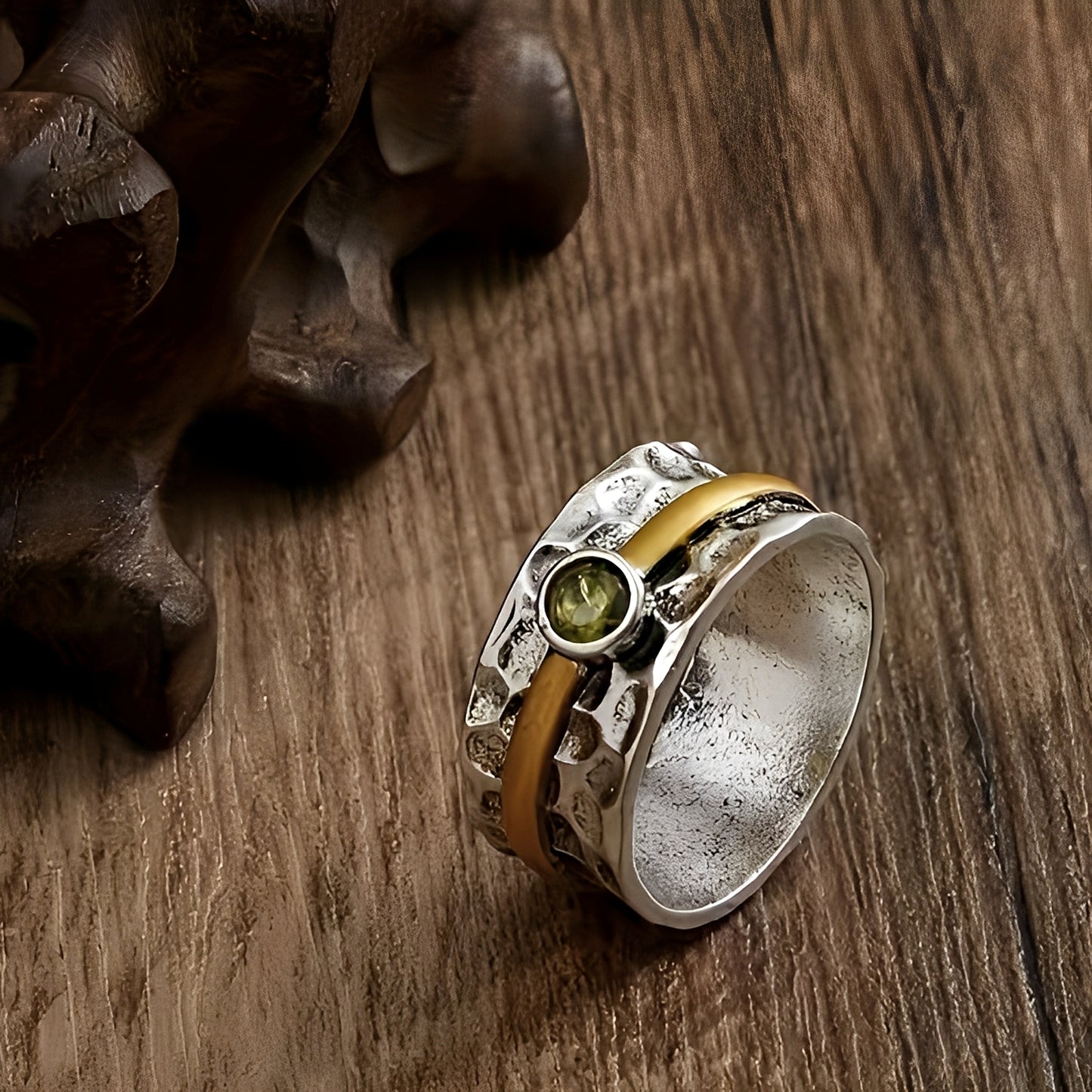 Elena – Bague Élégante en Zirconia Vert