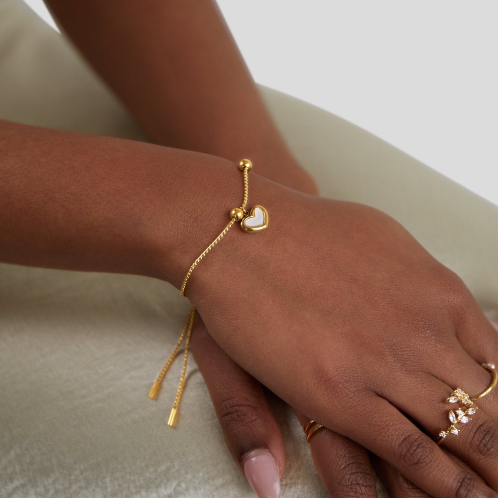 Adelina – Bracelet Cœur Amour Éternel