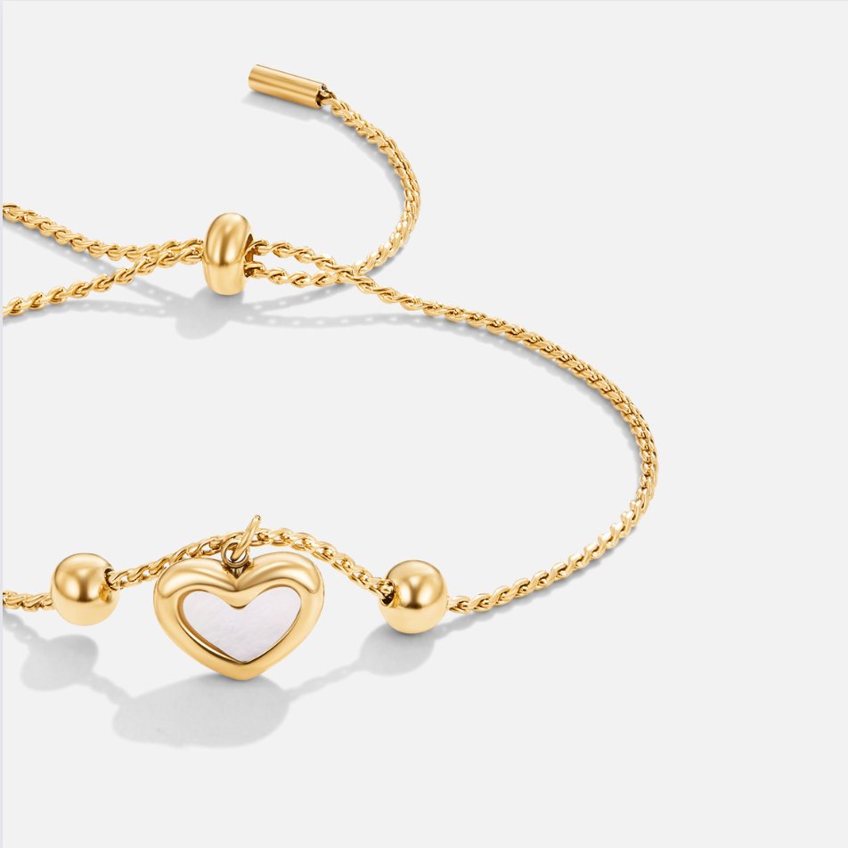 Adelina – Bracelet Cœur Amour Éternel