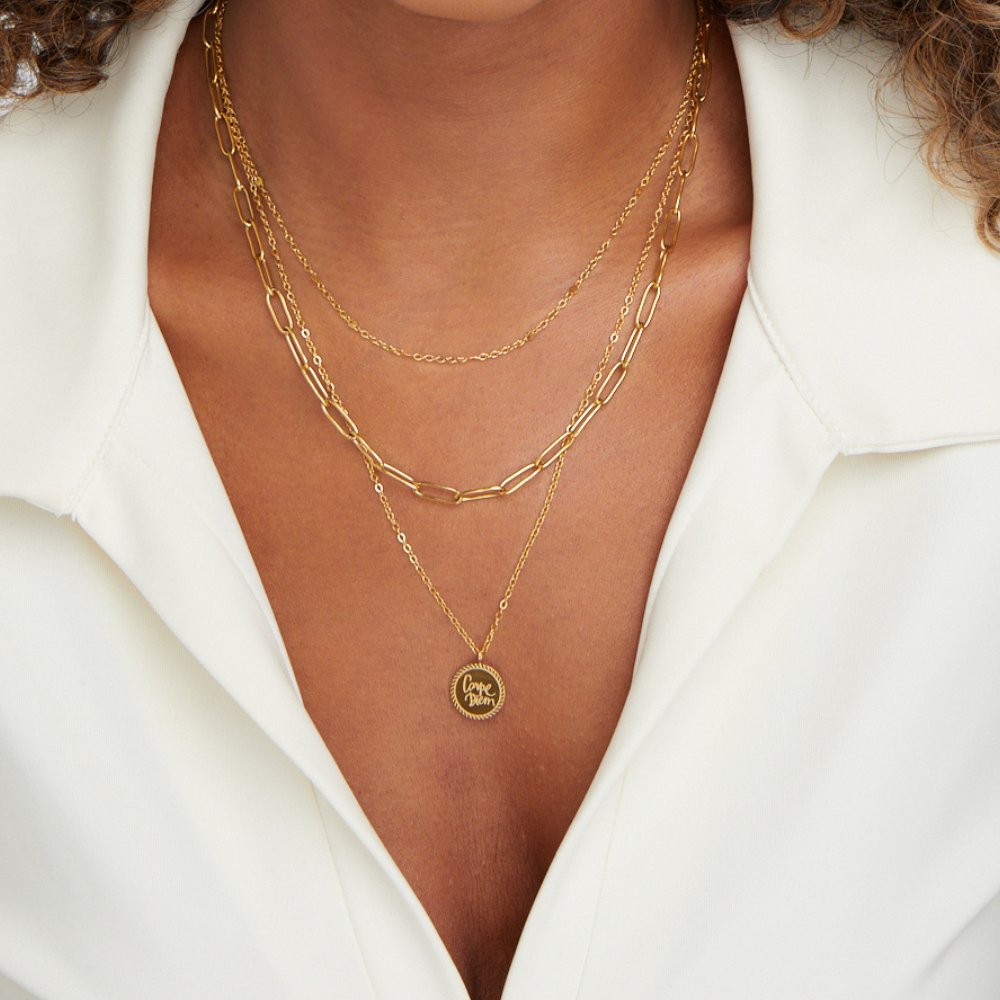 Janie – Collier Superposé avec Pièces
