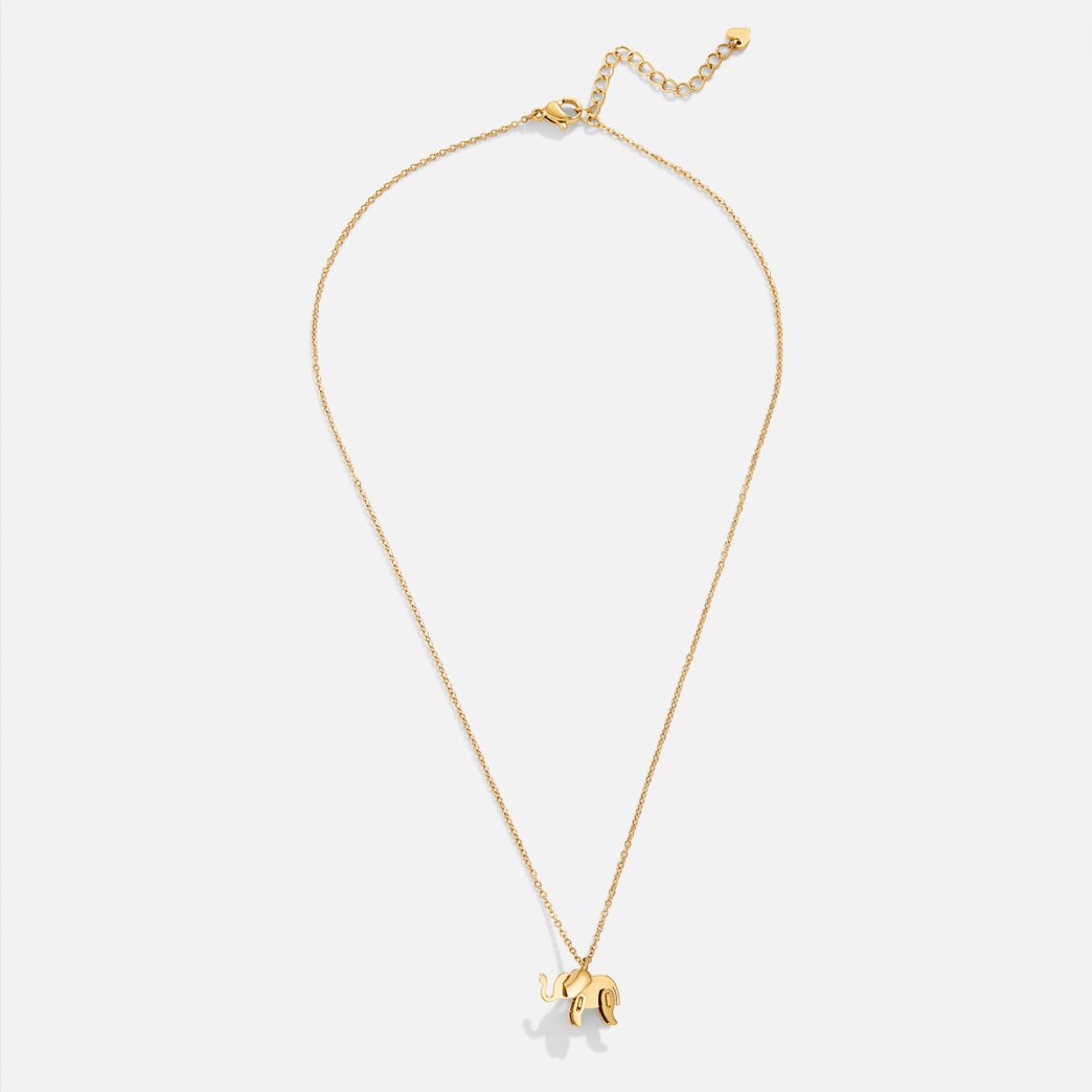 Anaya – Collier Éléphant Doré Porte-Bonheur