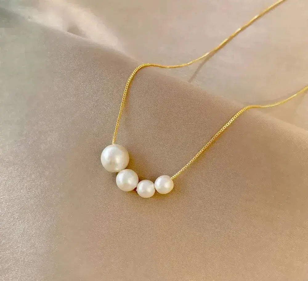 Miya – Collier Doré avec Perle d’Eau Douce