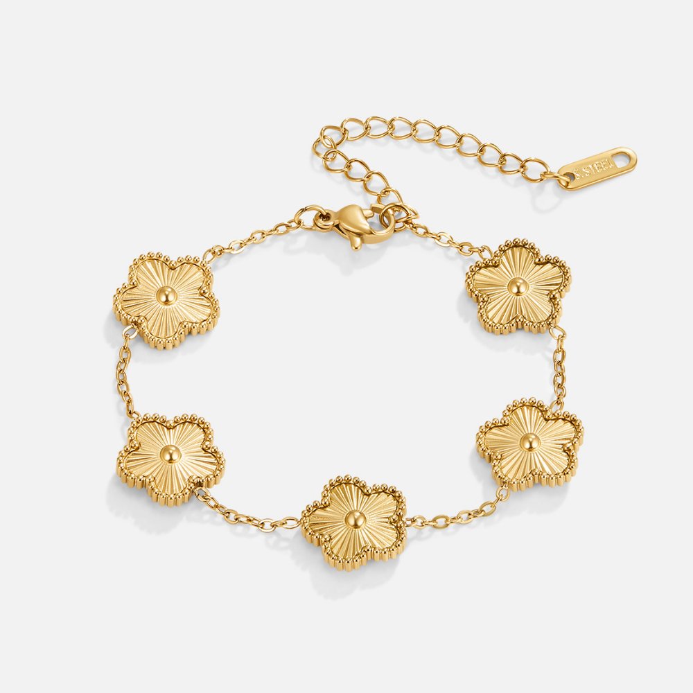 Clary – Bracelet Trèfle Doré