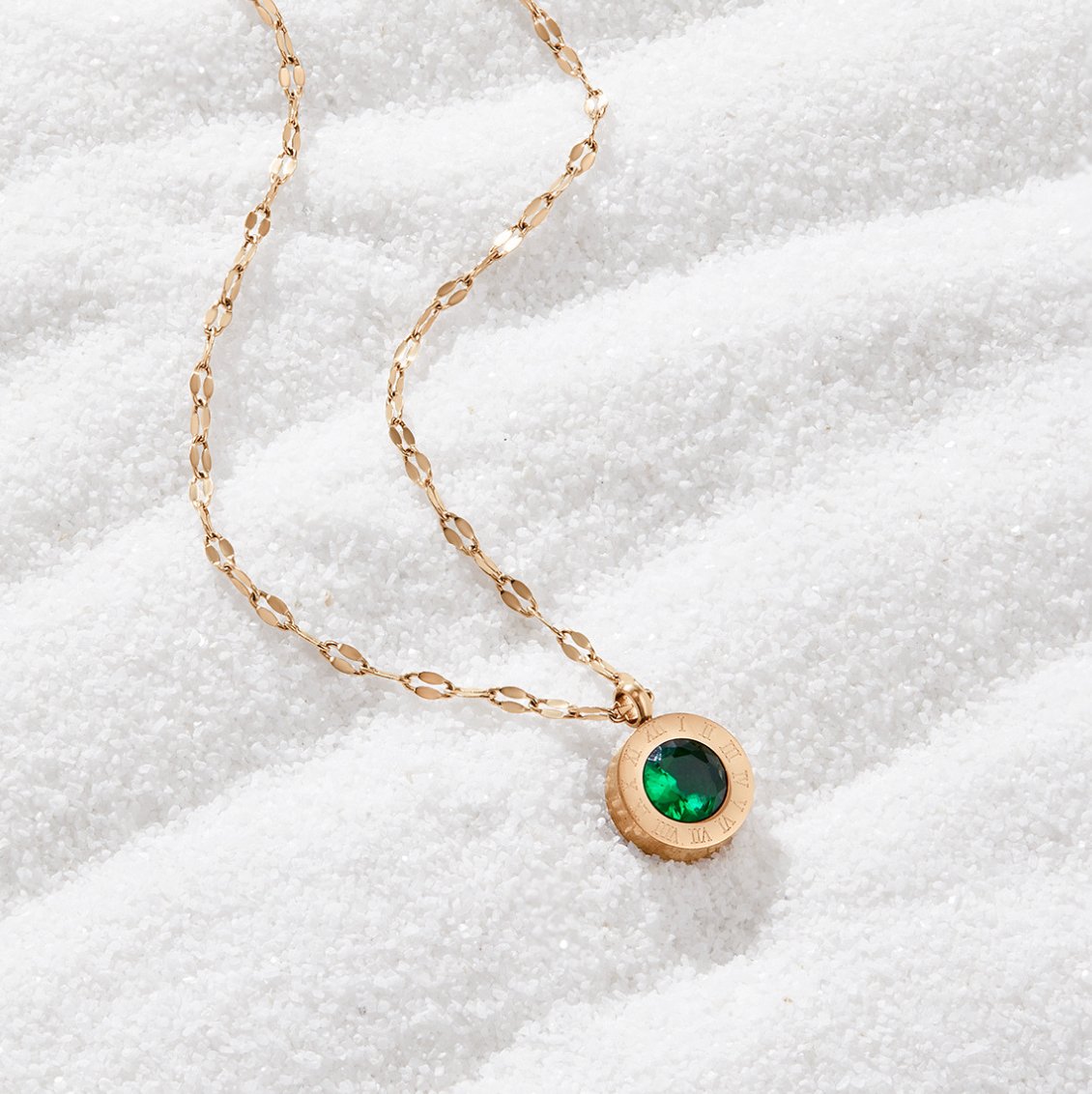Jihyo – Collier Cristal Vert