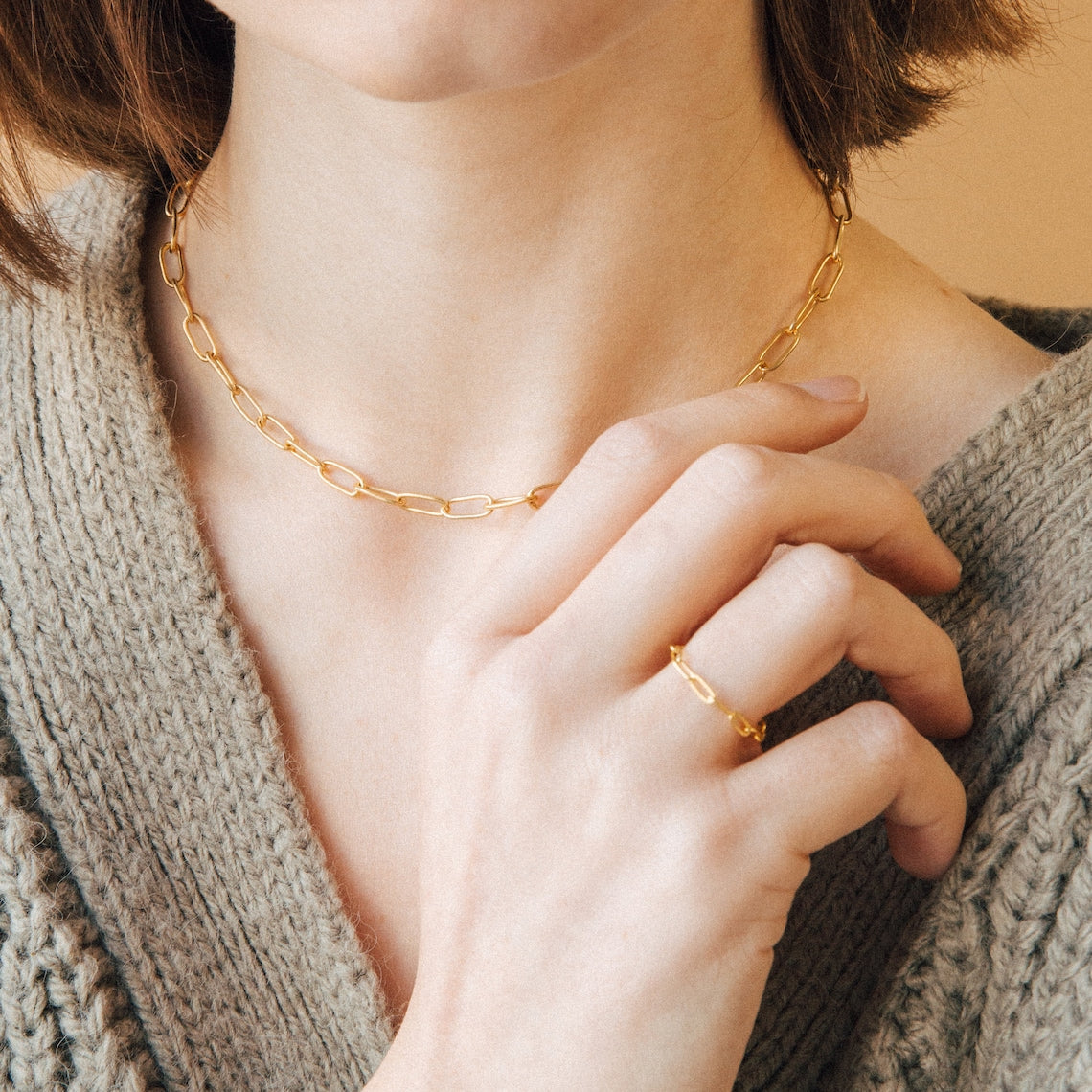 Clip Chain Link - Collier à Maillons Superposés