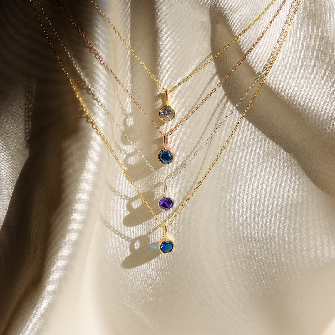 Collier de pierre de naissance - Collier en pierres précieuses
