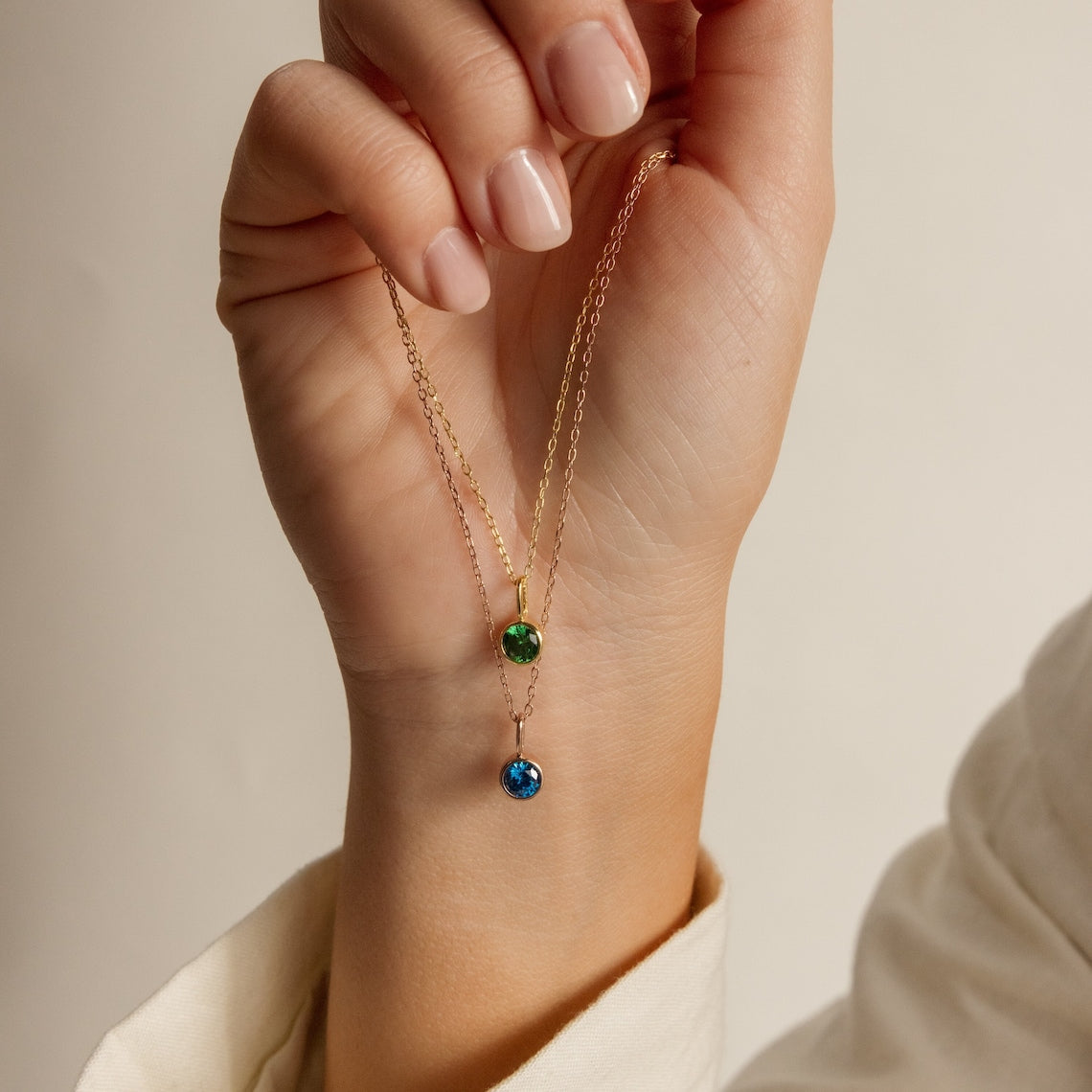 Collier de pierre de naissance - Collier en pierres précieuses