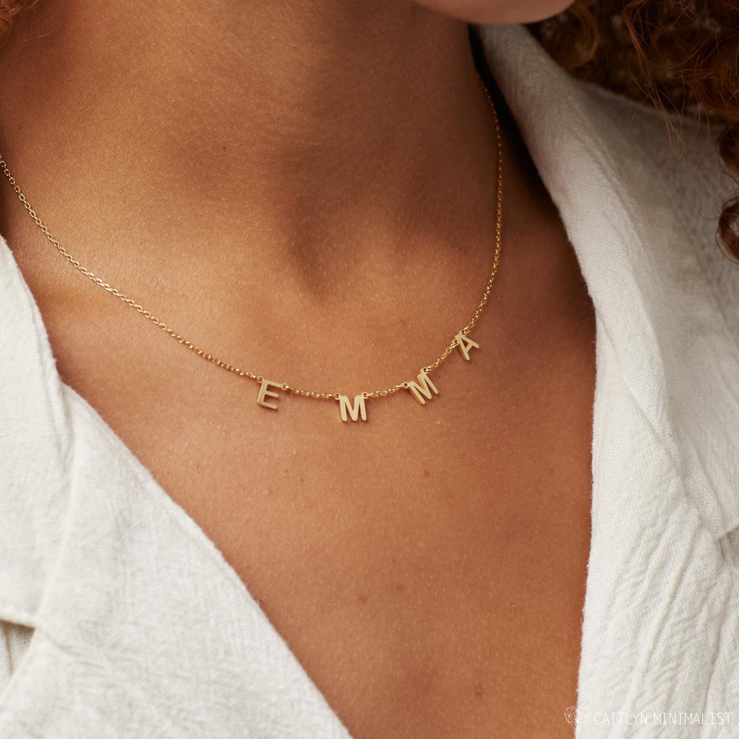 Collier prénom avec lettres – Collier personnalisé avec nom
