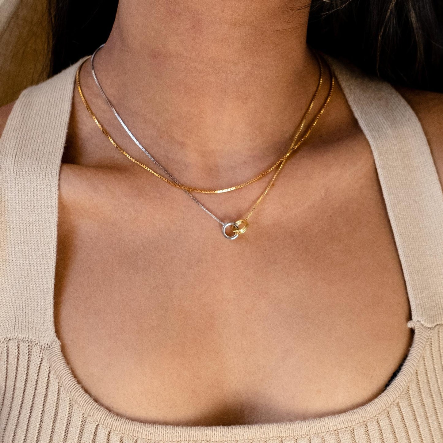 Elisse – Collier Cercles Entrelacés