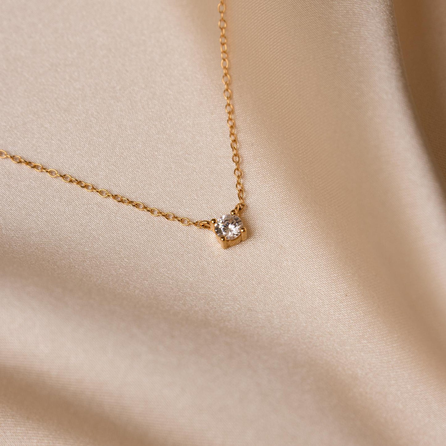 Collier délicat en diamant - Collier orné de pierres