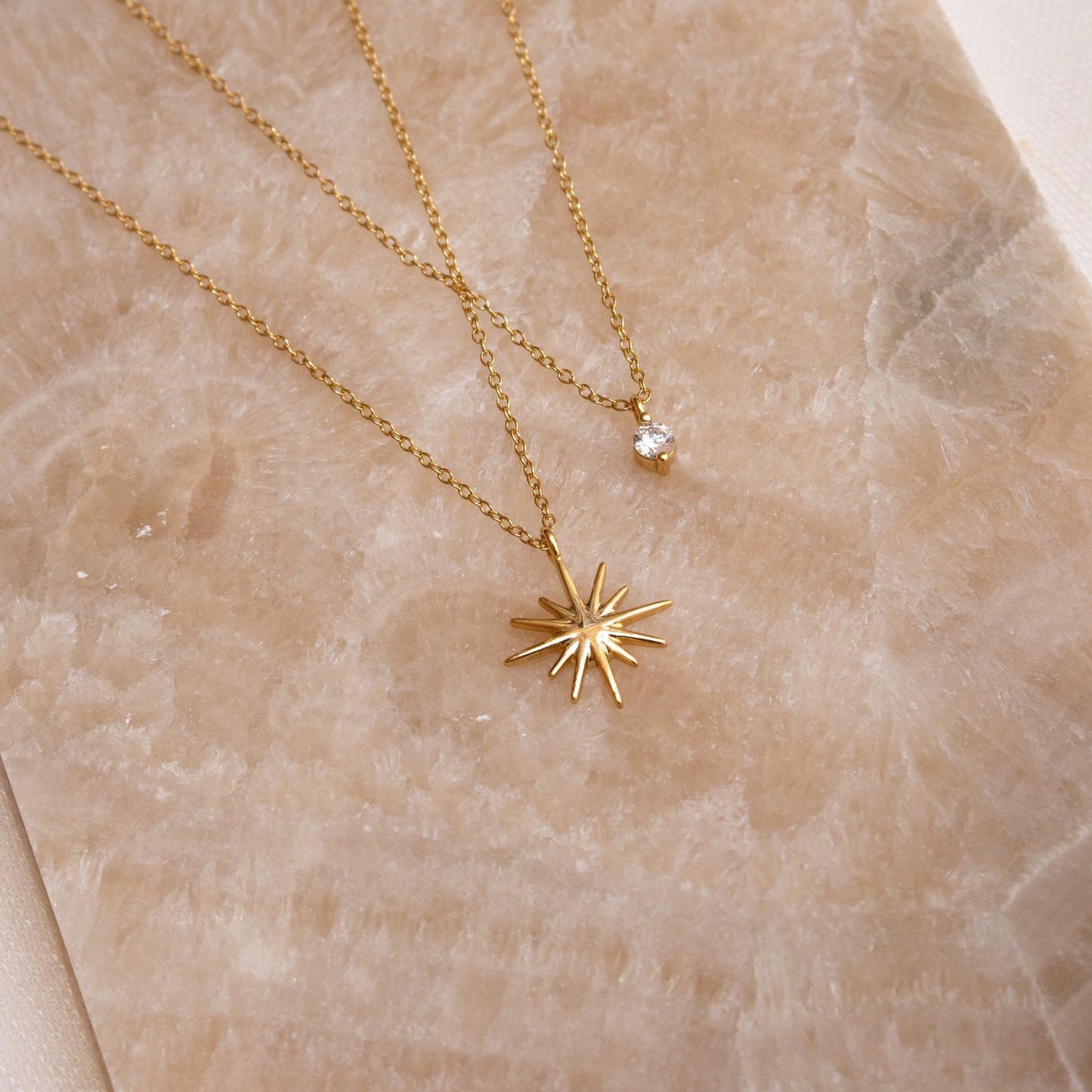 Collier étoilé à deux couches - Collier Starburst Duo