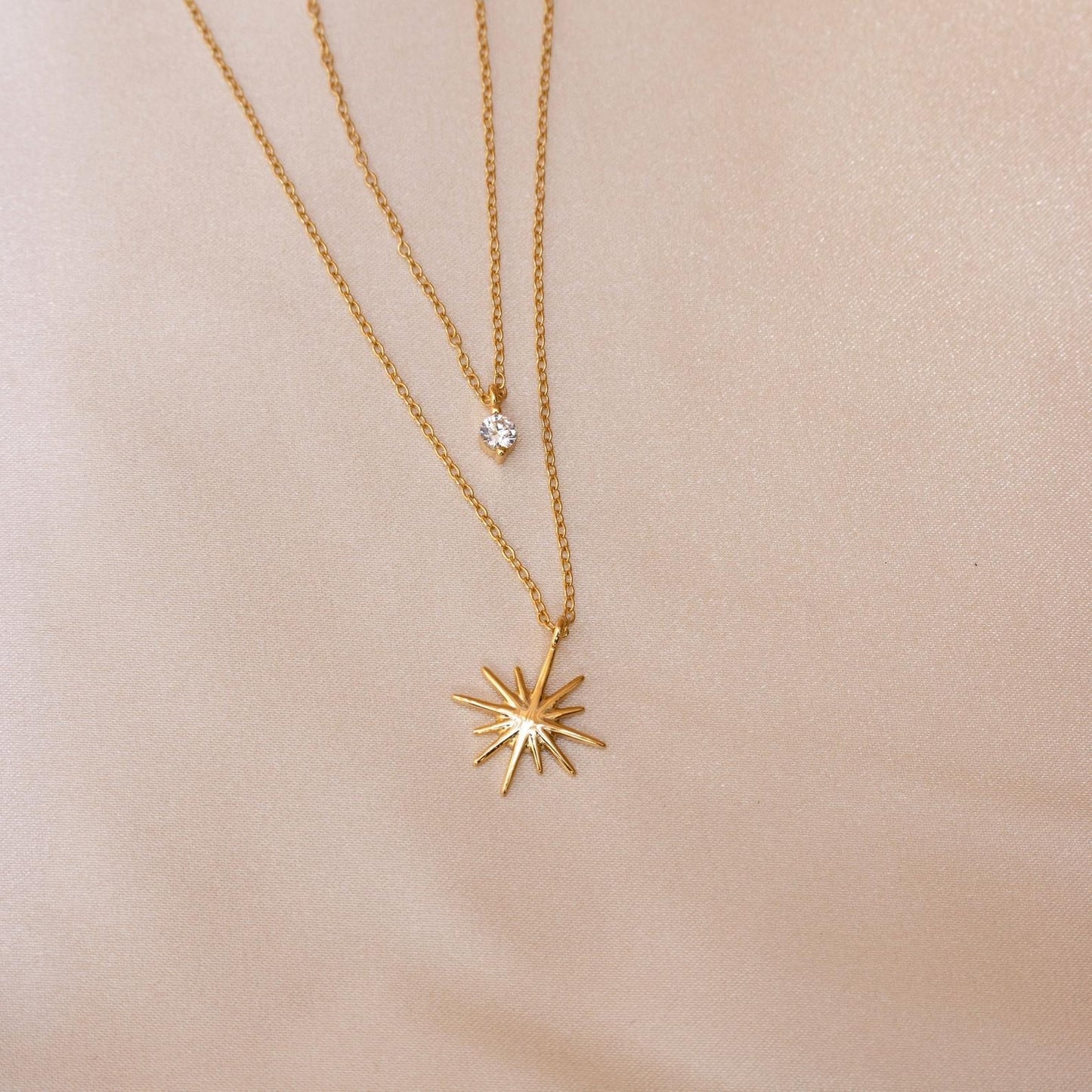 Collier étoilé à deux couches - Collier Starburst Duo