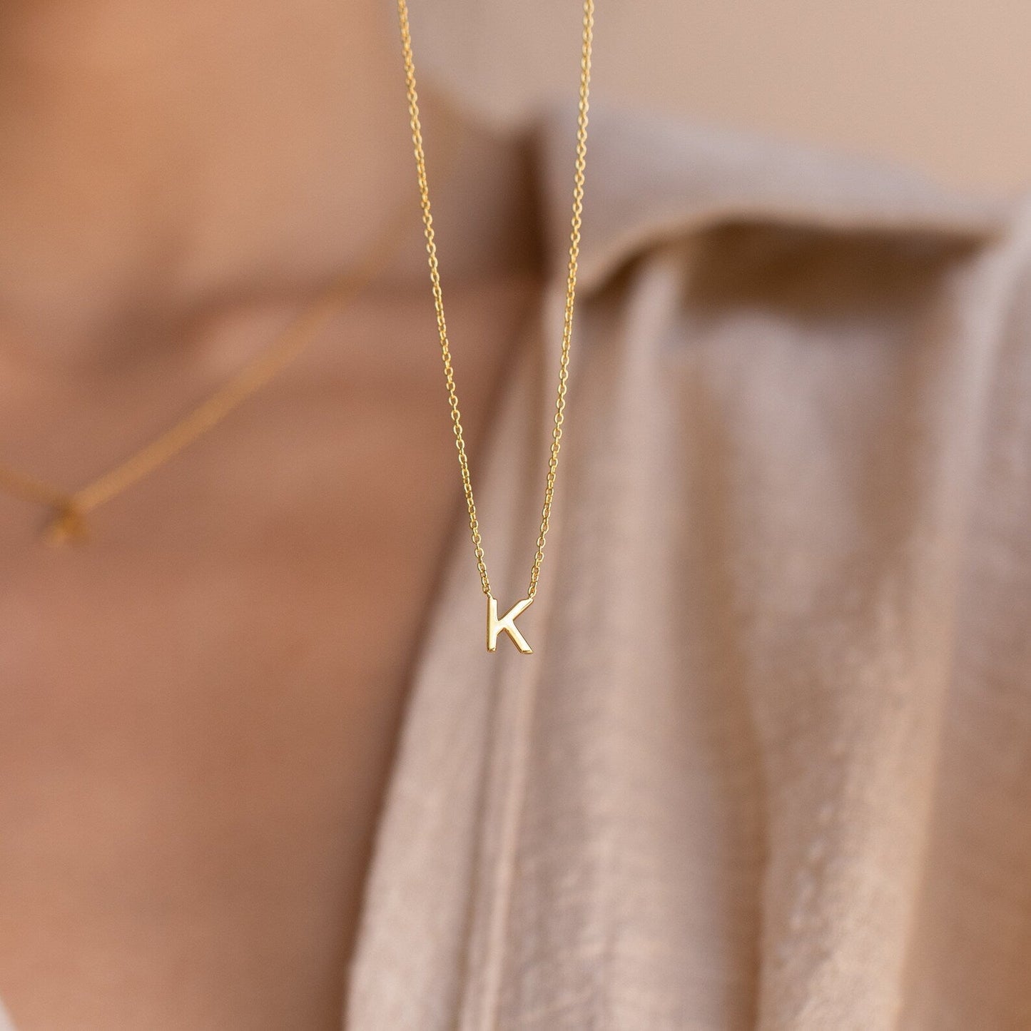 Collier délicat avec initiales – Collier élégant avec lettre