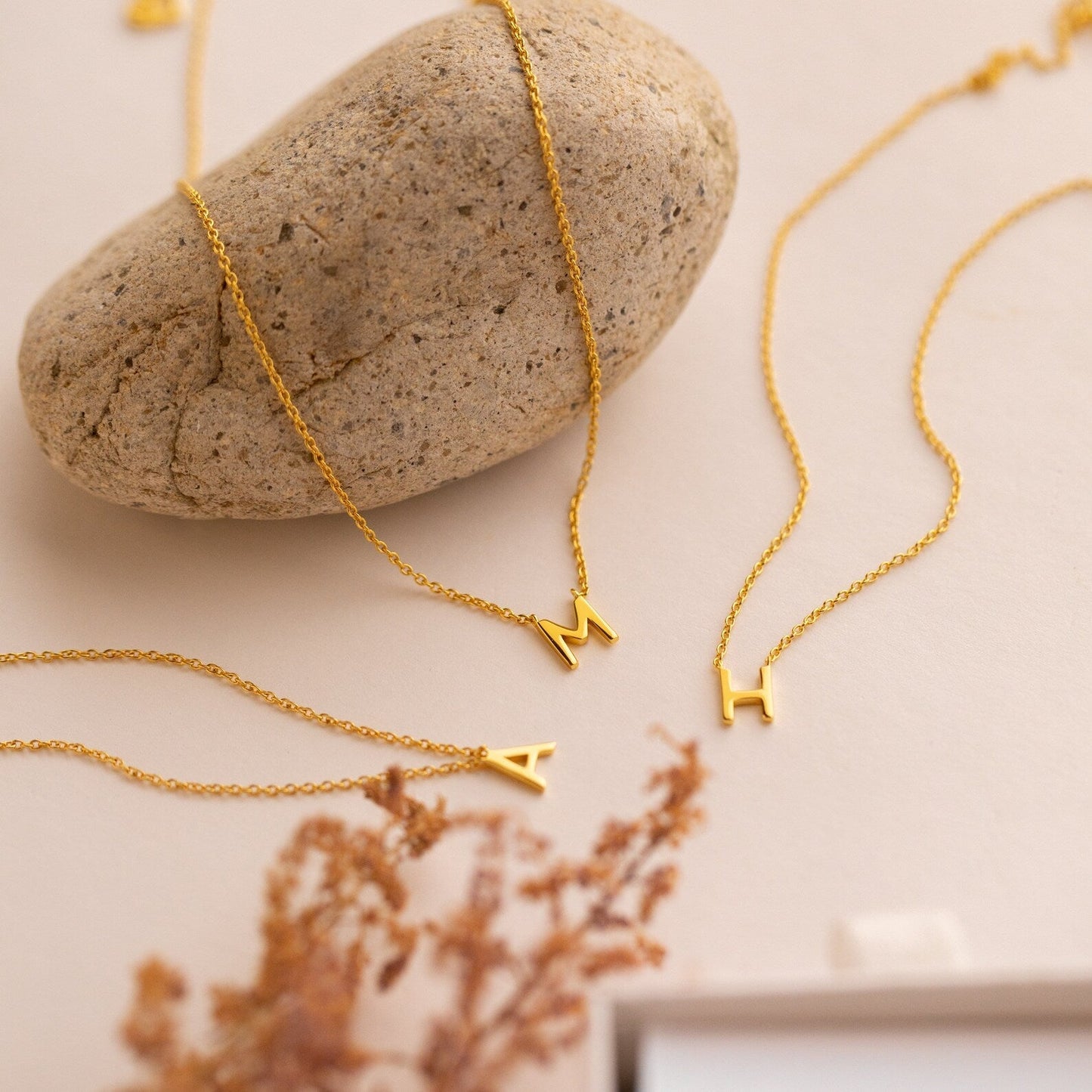 Collier délicat avec initiales – Collier élégant avec lettre