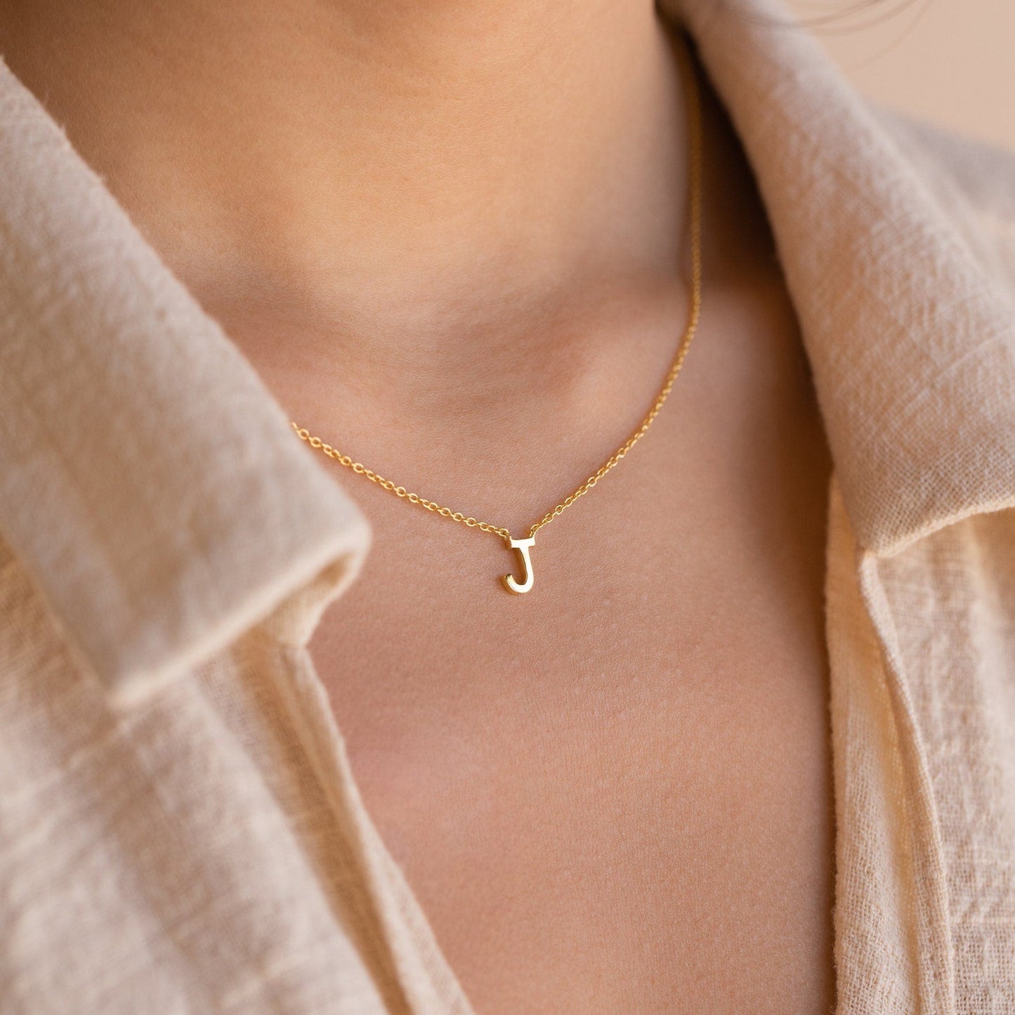 Collier délicat avec initiales – Collier élégant avec lettre