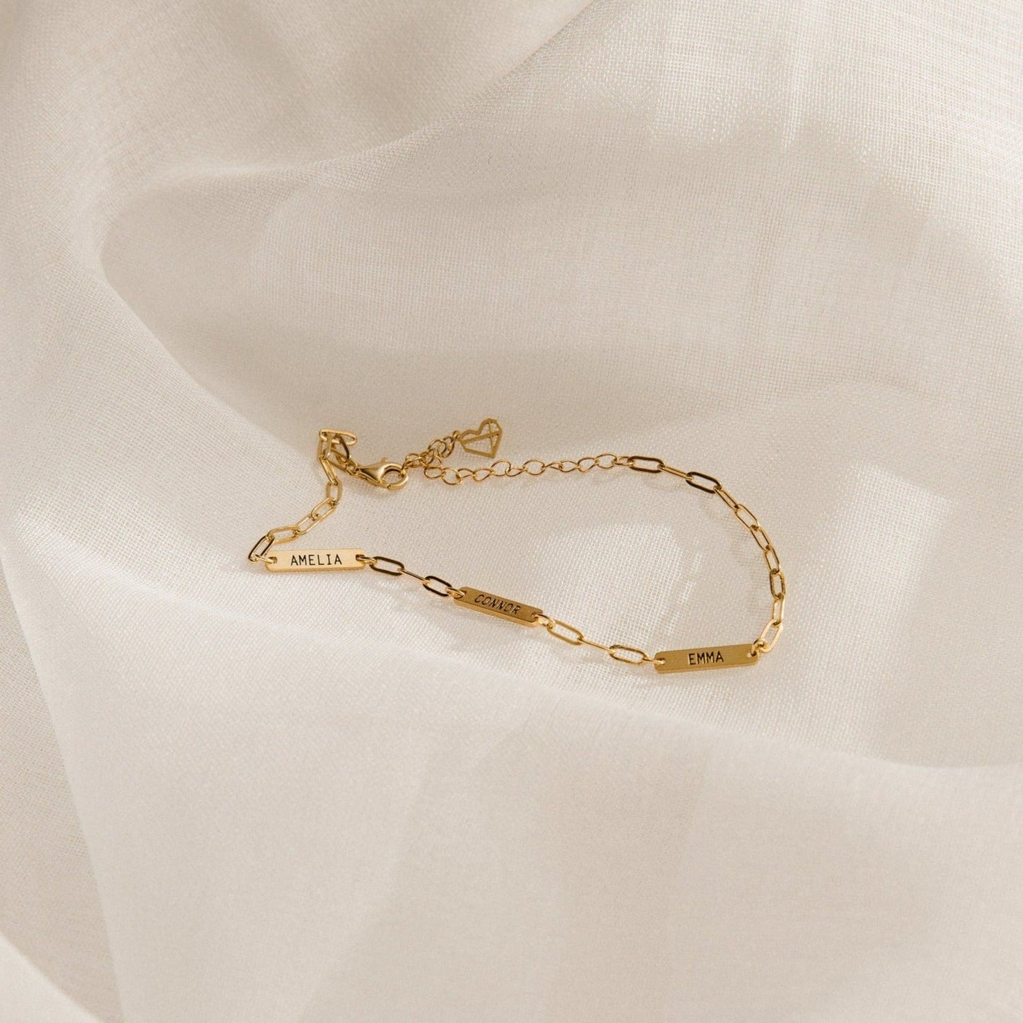 Shay – Bracelet Mini Plaque Personnalisée