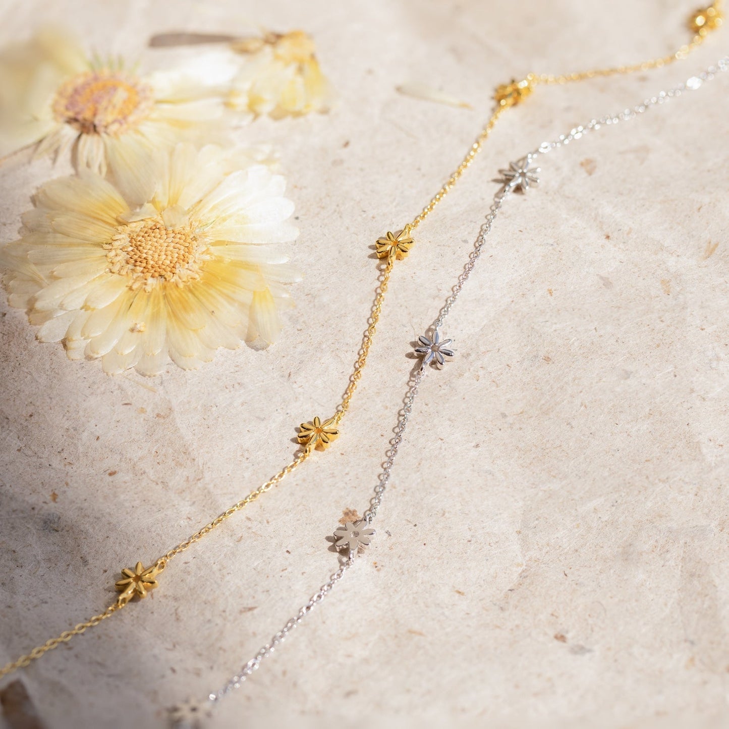 Collier Fleurs d'Enfance - Collier Perles Marguerites