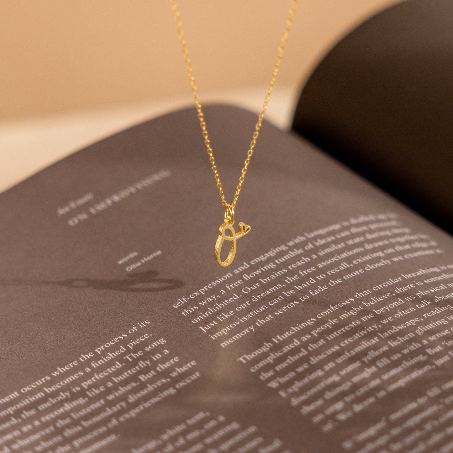 Collier avec initiales - Pendentif personnalisé en forme de cœur