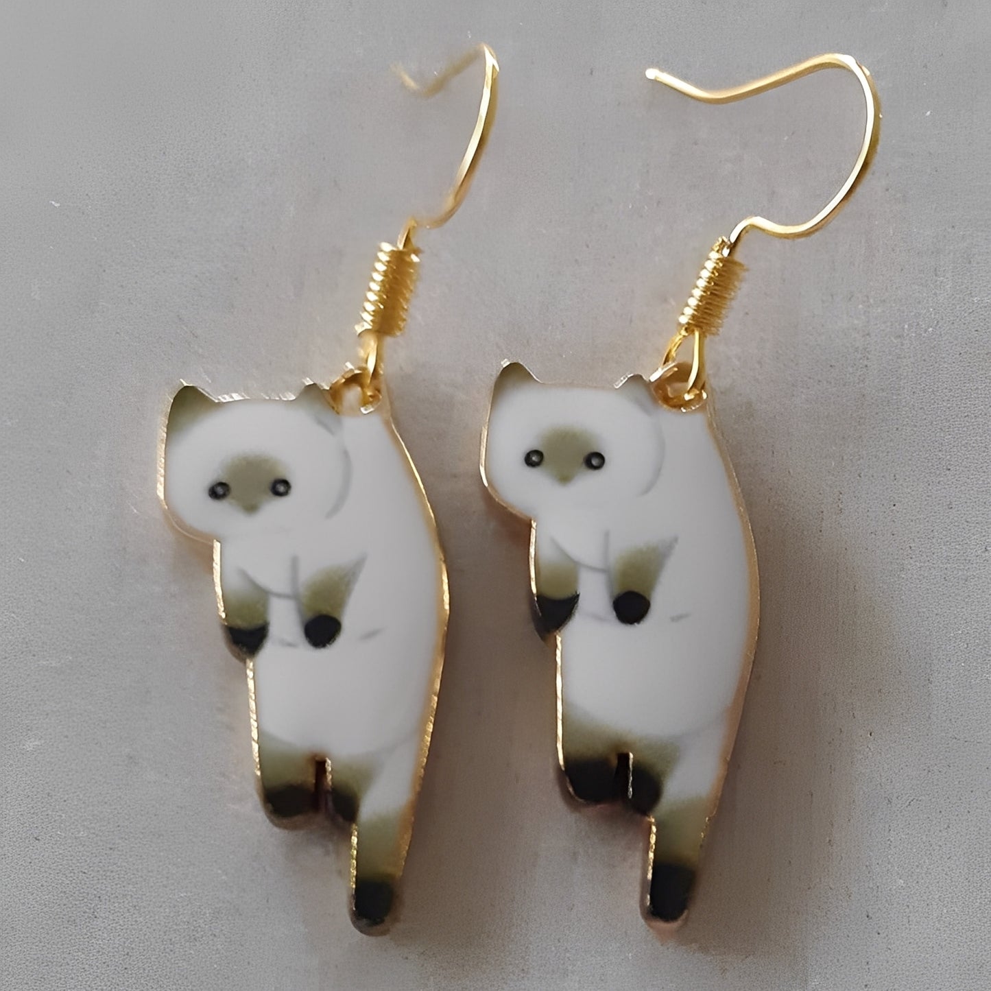 Kate – Boucles d'Oreilles Danglantes Chat