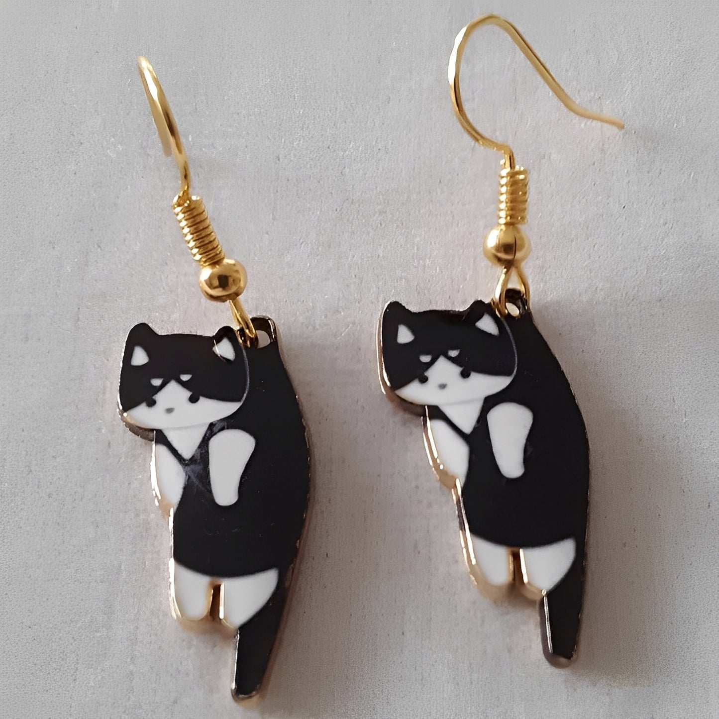 Kate – Boucles d'Oreilles Danglantes Chat