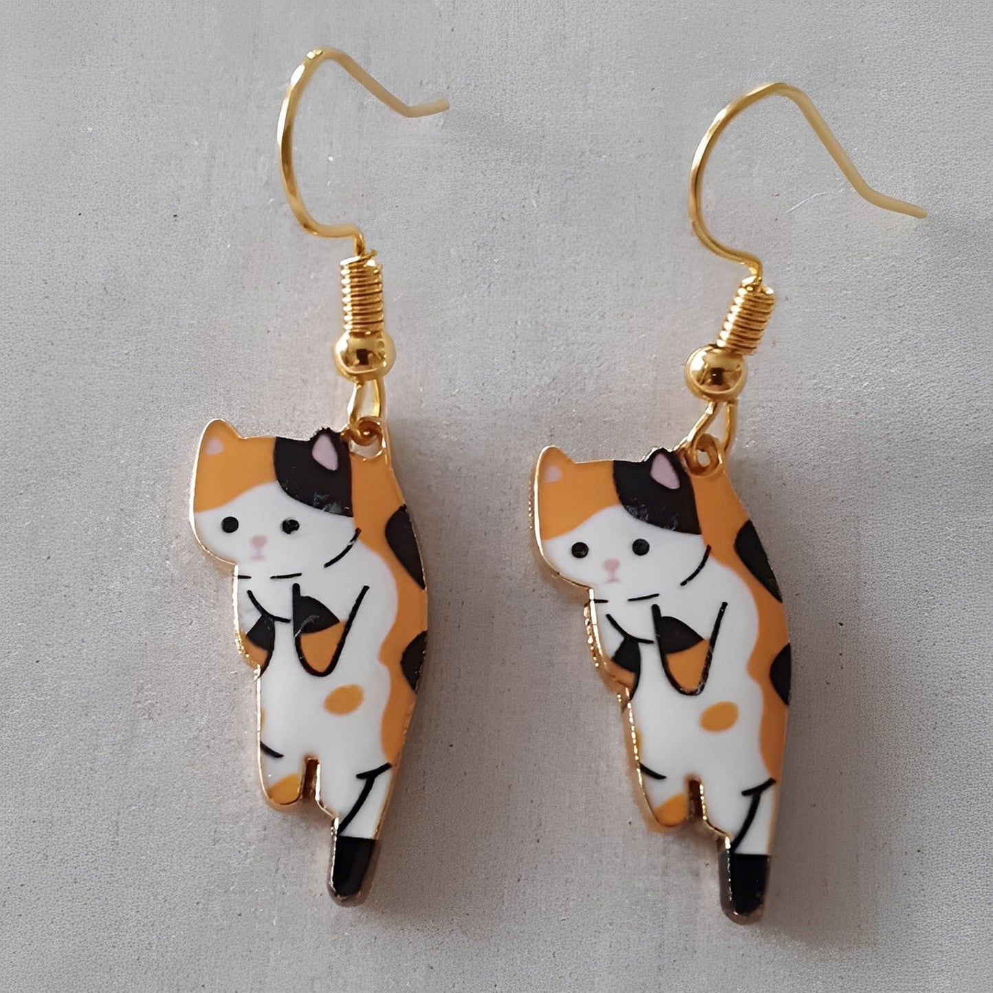 Kate – Boucles d'Oreilles Danglantes Chat