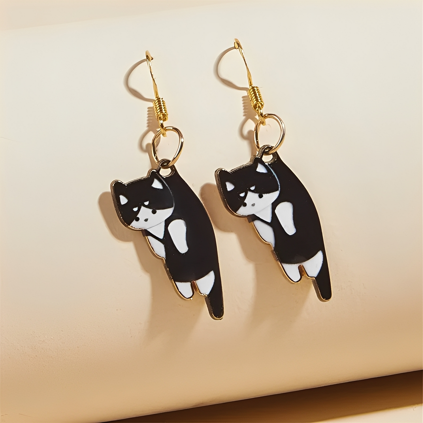 Kate – Boucles d'Oreilles Danglantes Chat