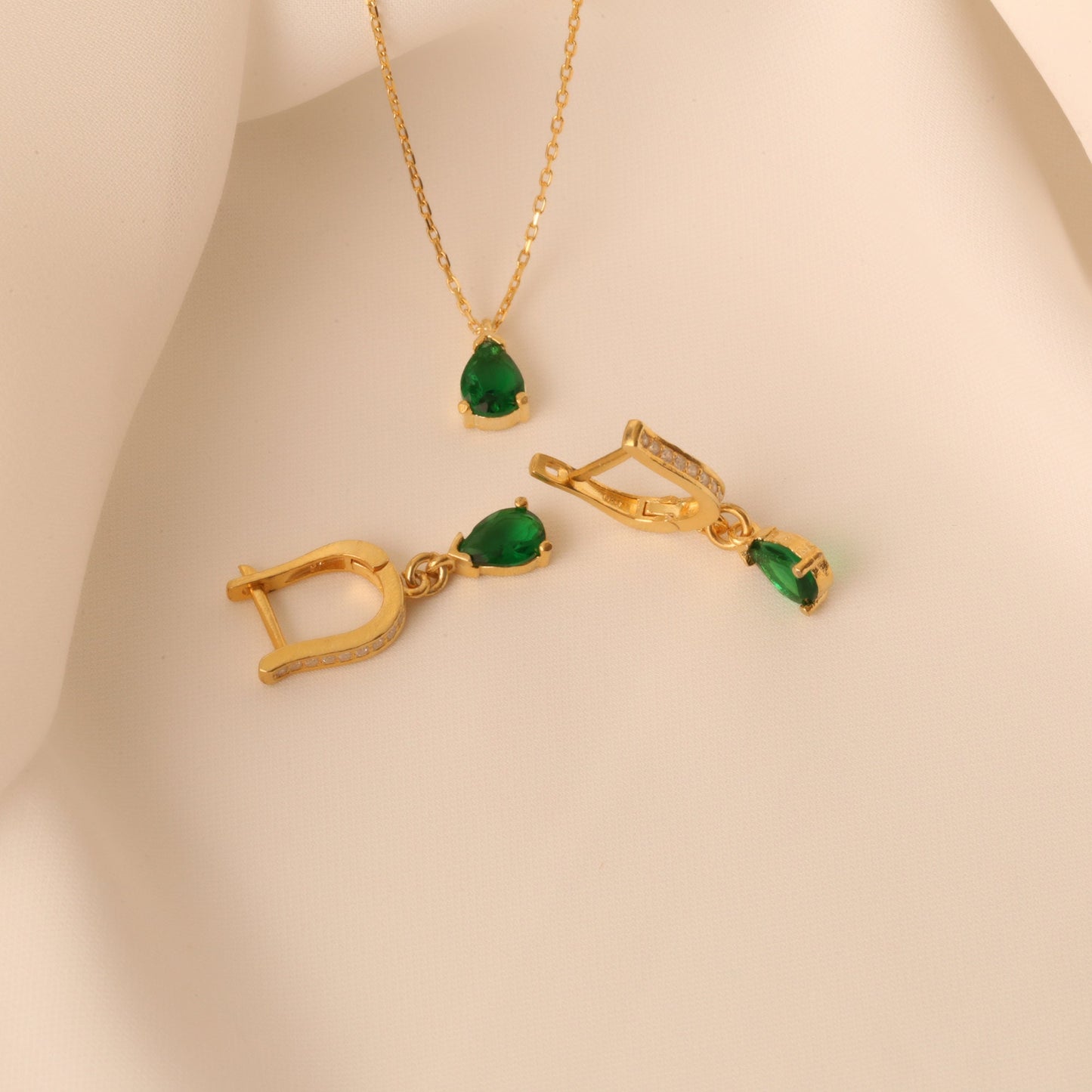 Parure Bijoux Émeraude