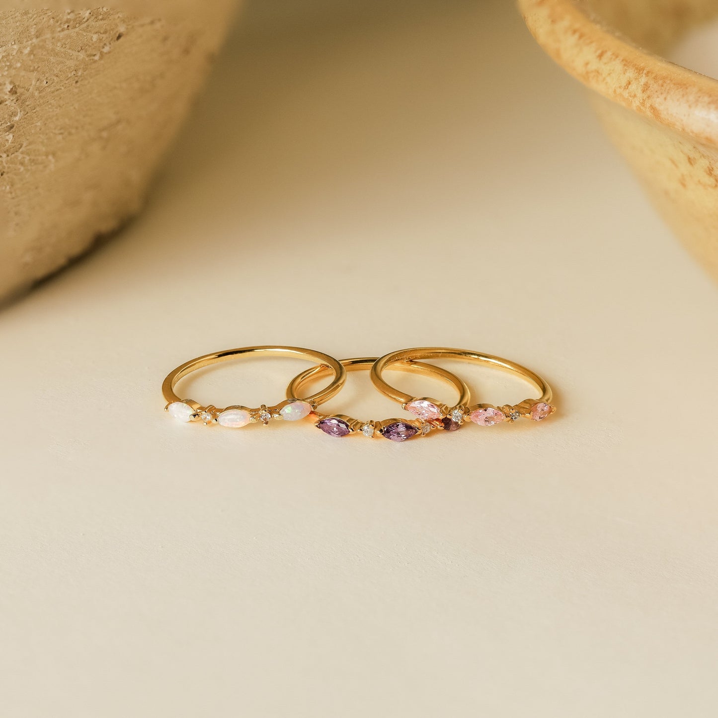 Quinn – Bague Triple Marquise