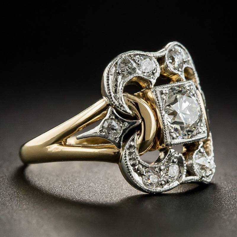 Isla – Bague Vintage en Or et Zirconia