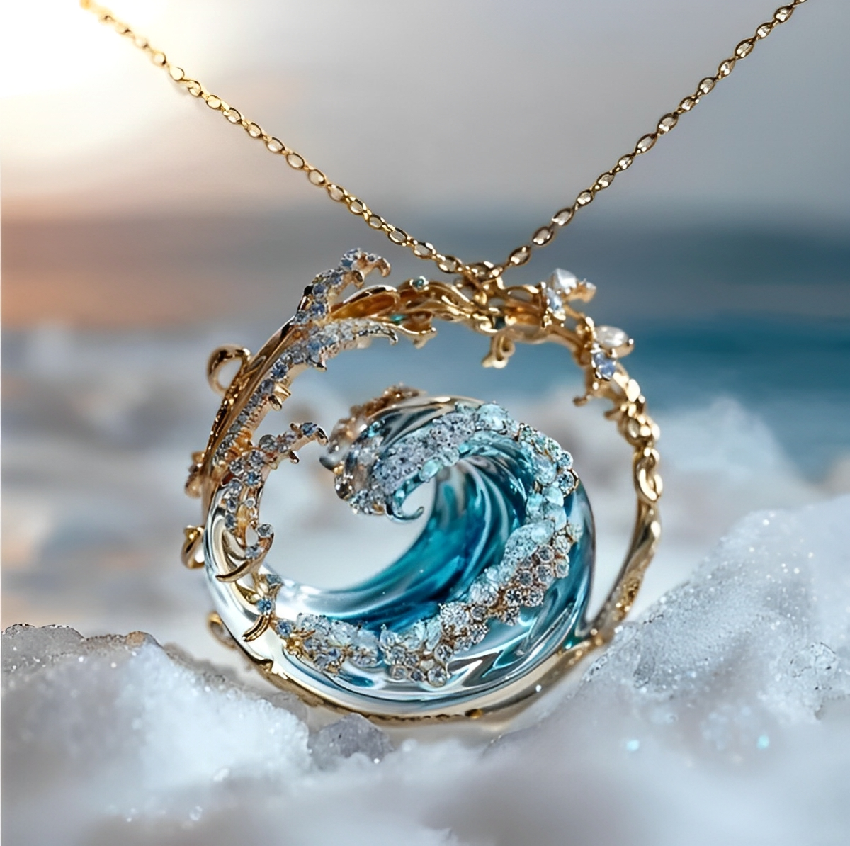 Oceana – Collier Minimaliste Doré au Charme Marin