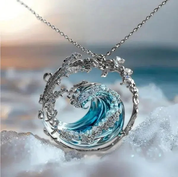 Ozeanglanz – Collier Élégance Plaqué Or