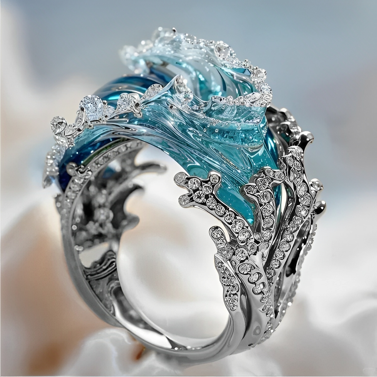 Moana – Bague Dorée Inspirée de l’Océan