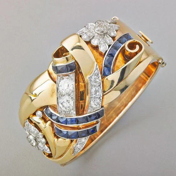 Almira – Bague Vintage en Or et Zirconium