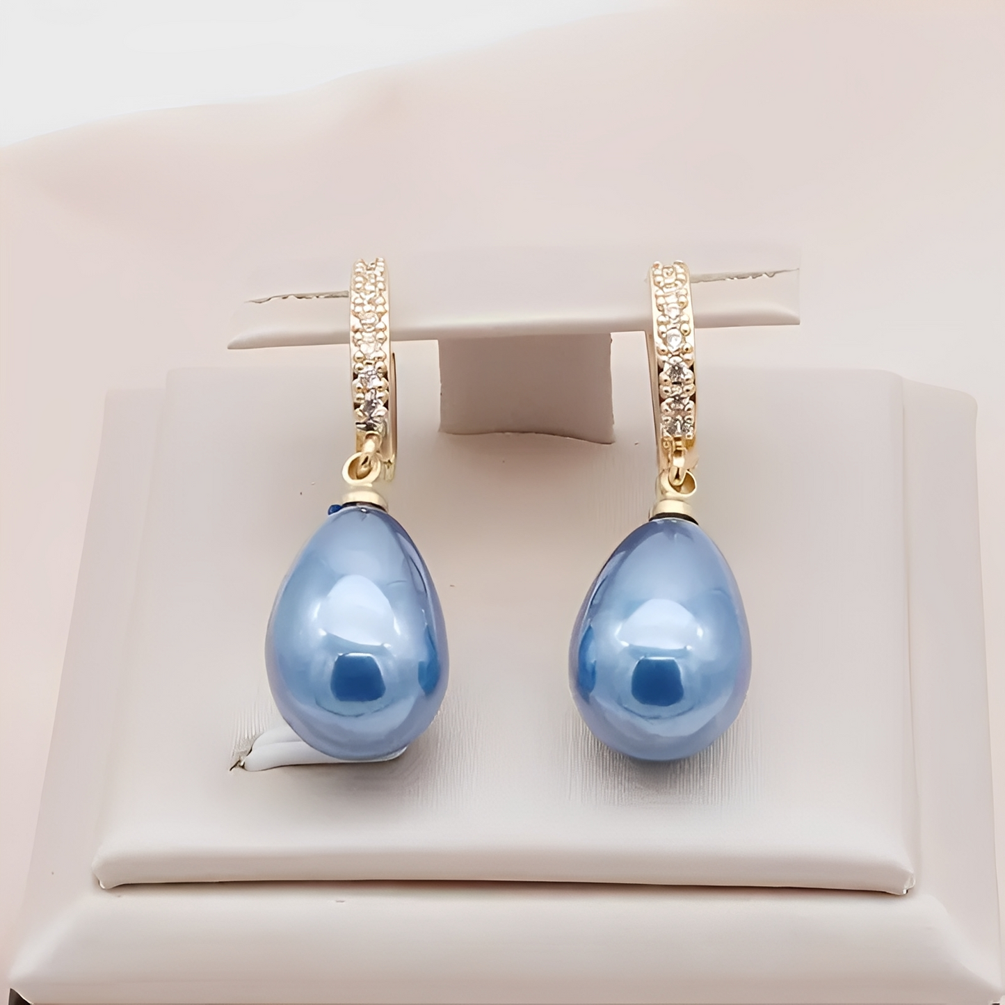 Mariz – Boucles Perle Bleue Océan