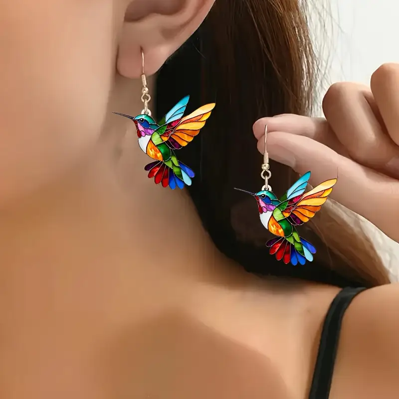 Lyz – Boucles d’Oreilles Colibri