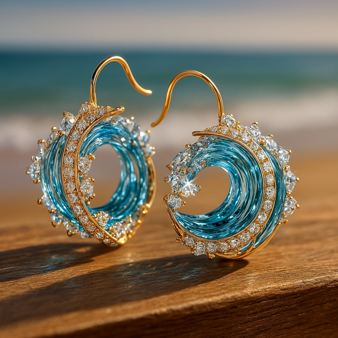 Jera - Boucles d’Oreilles Dorées au Charme Marin