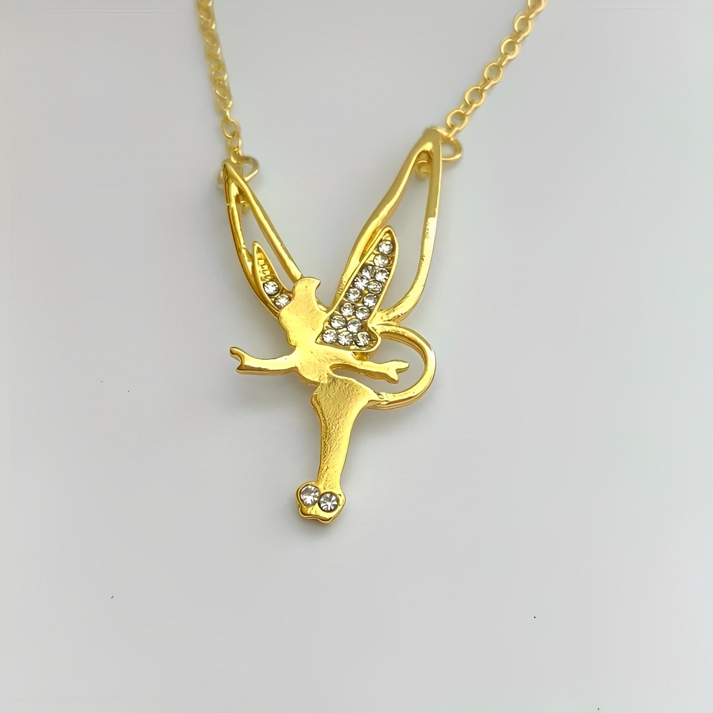 Charlie – Pendentif Fée Magique en Argent Sterling et Or